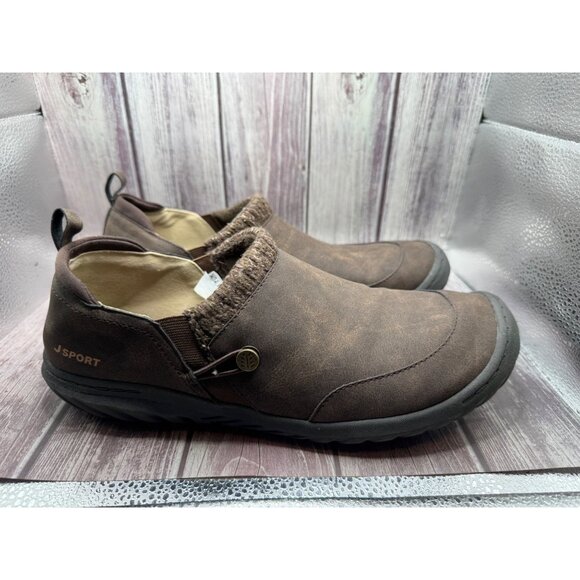 Jambu Shoes - JSport by Jambu Alice Ladies' Size 11 Cozy All Terra Shoe Brown